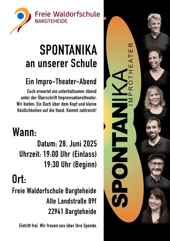 Impro-Theater SPONTANIKA im Juni an der FWS Bargteheide.